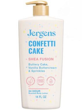 Jergens Limited Edition Confetti Cake Scented Lotion 14oz 125th Anniversary NWOT